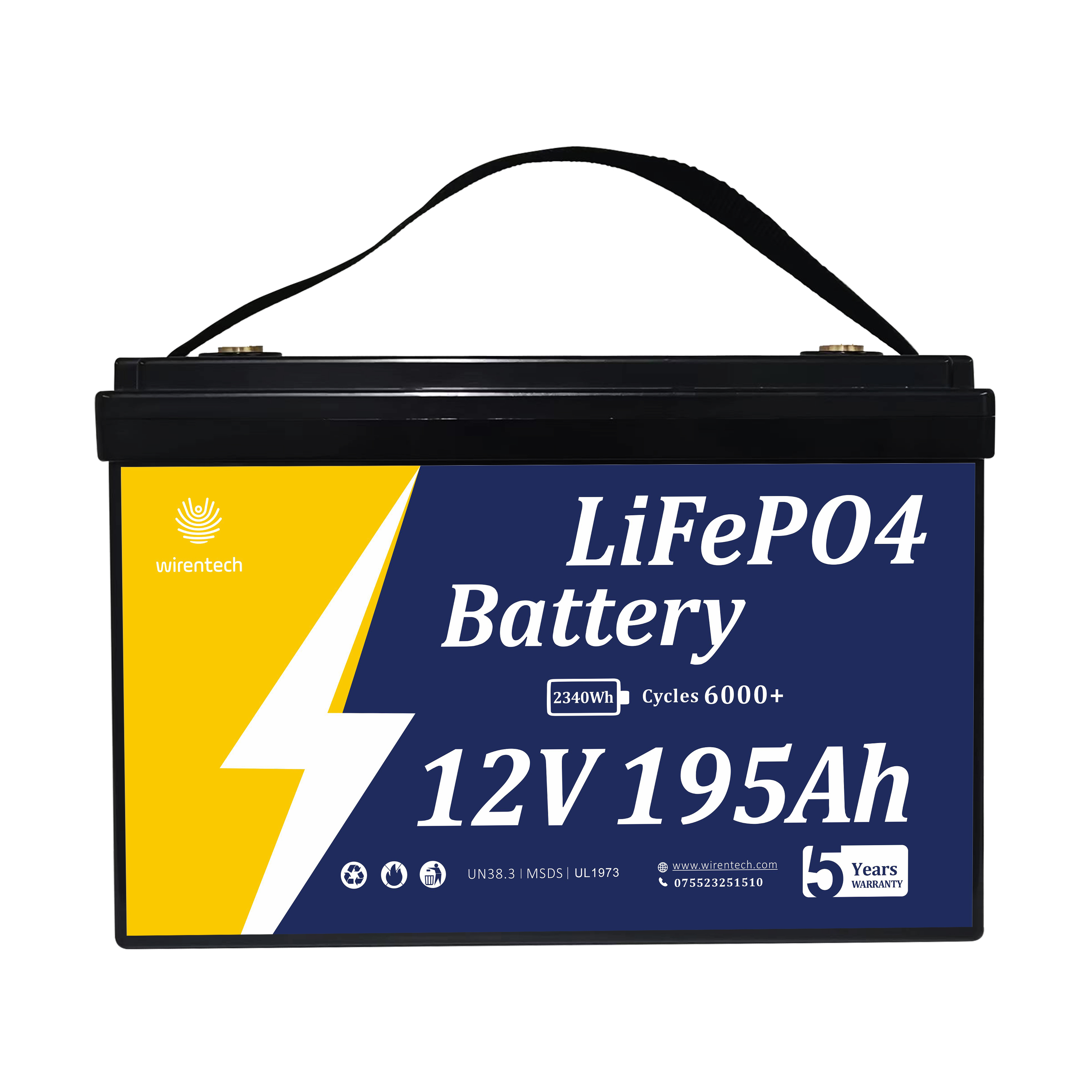 Batería de iones de litio en polvo de fosfato de hierro y litio de 12V, 190Ah, 195Ah, batería Lifepo4 de 30 Kwh, contenedor fuera de la red de Canadá para el hogar